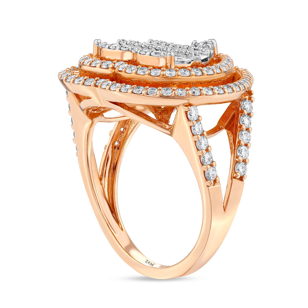1.36 ct. Herz Diamantring
