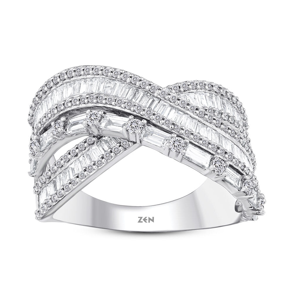 1.49 ct. Baguette Diamantring