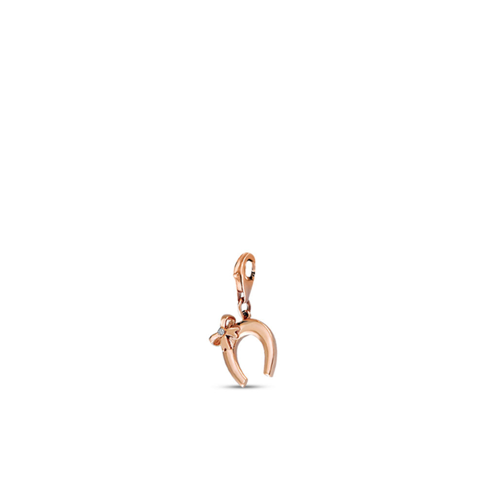 0.01 ct. Charme Hufeisen Armbandanhänger
