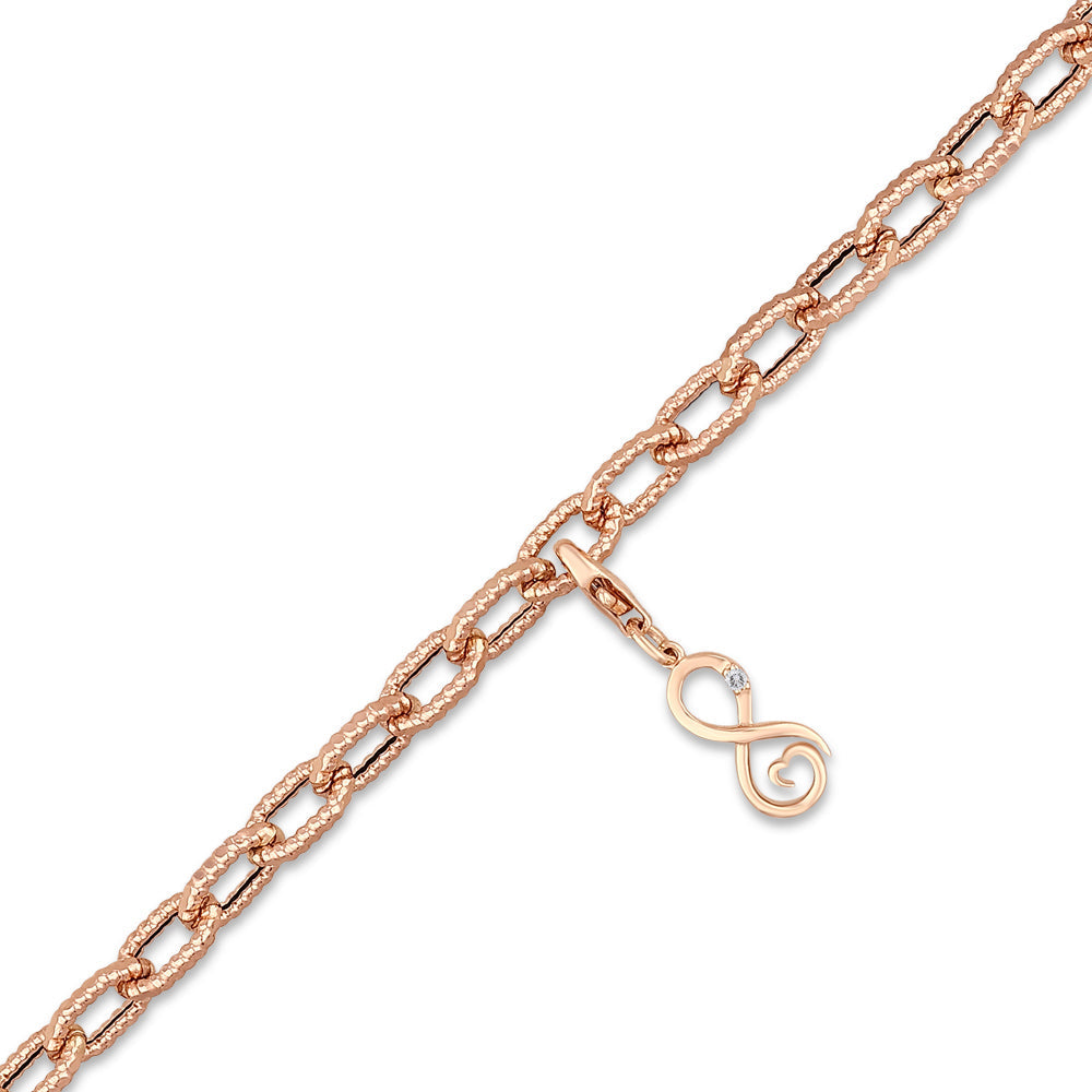 0.02 ct. Charm Unendliche Liebe Armband
