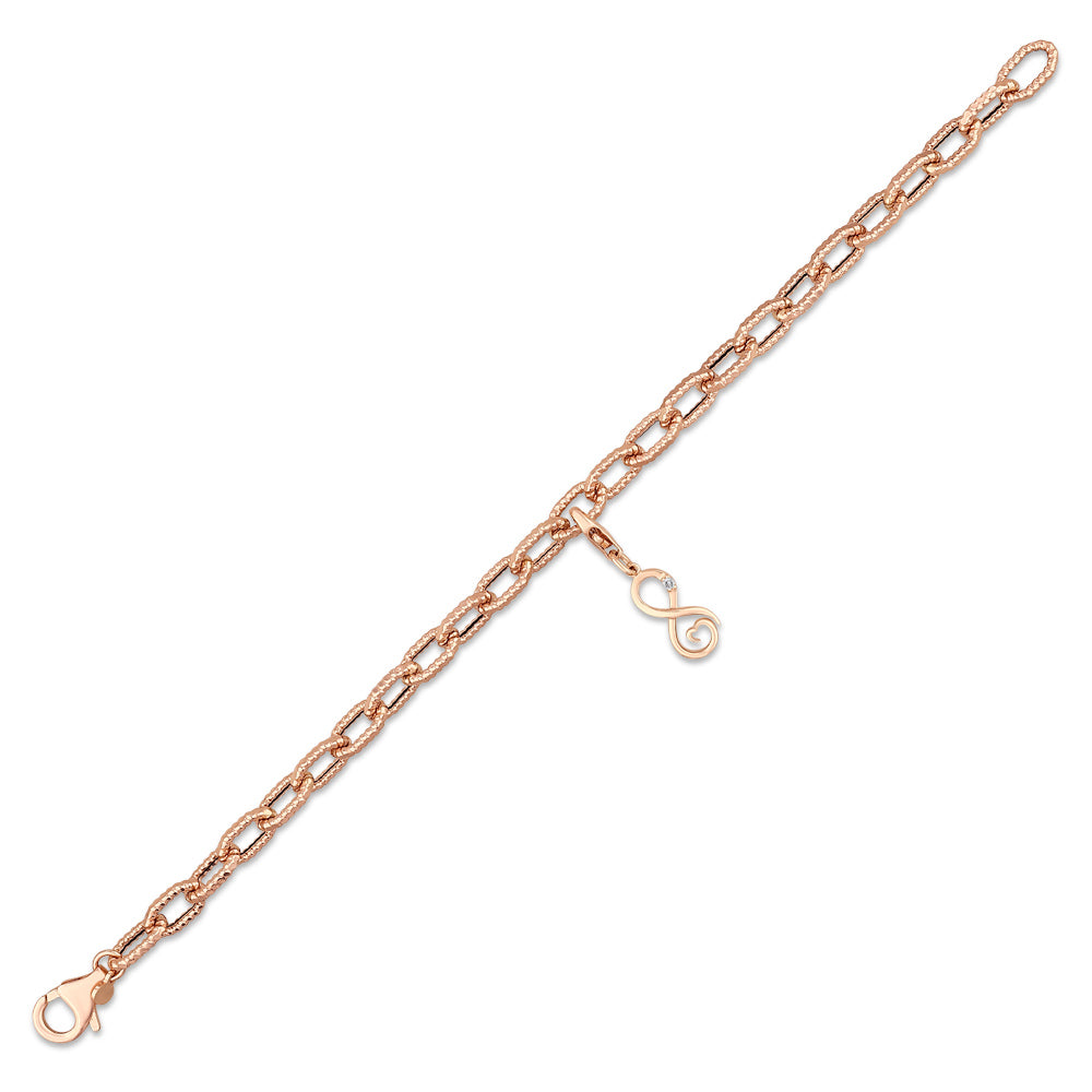 0.02 ct. Charm Unendliche Liebe Armband