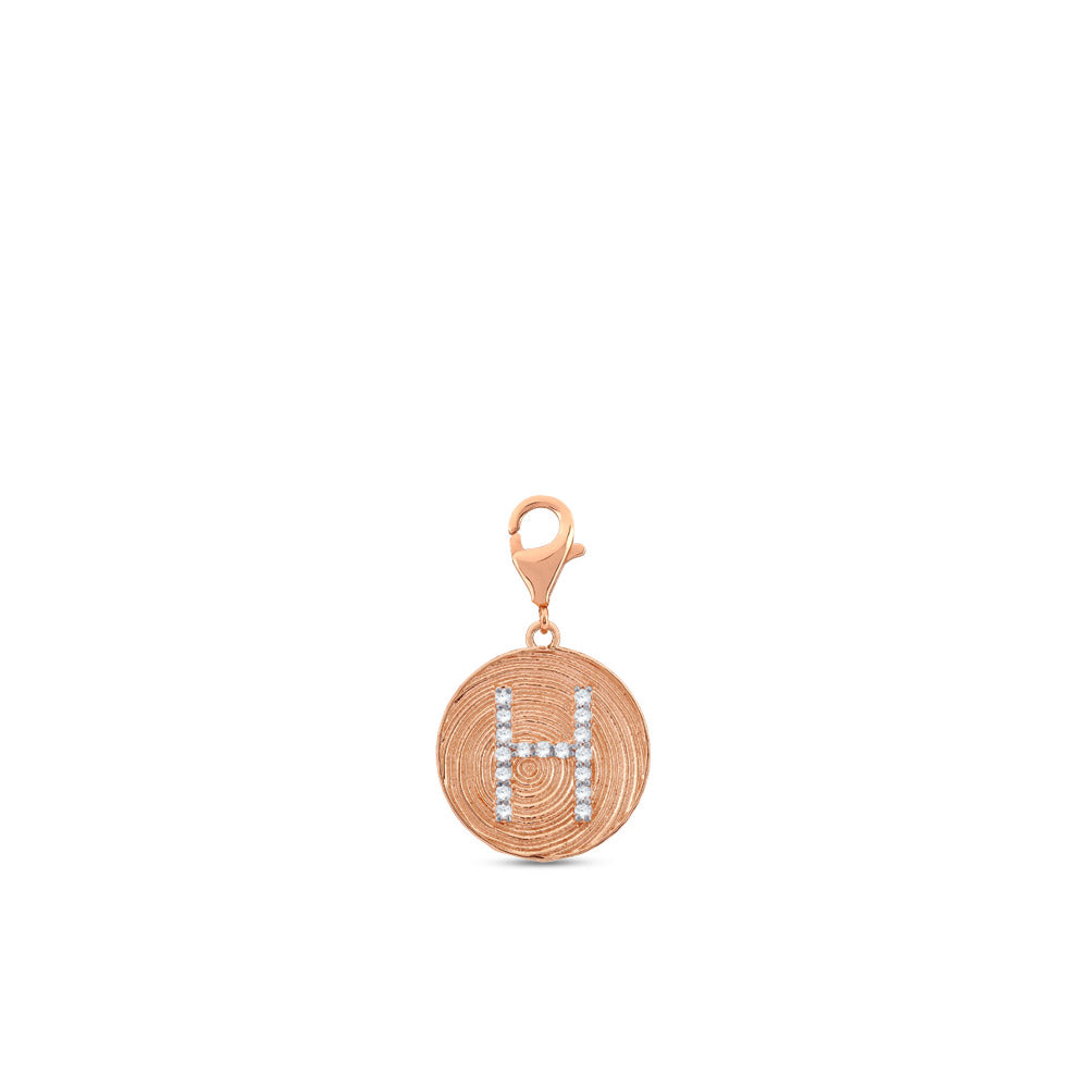 0.09 ct. Charme H Buchstabenanhänger