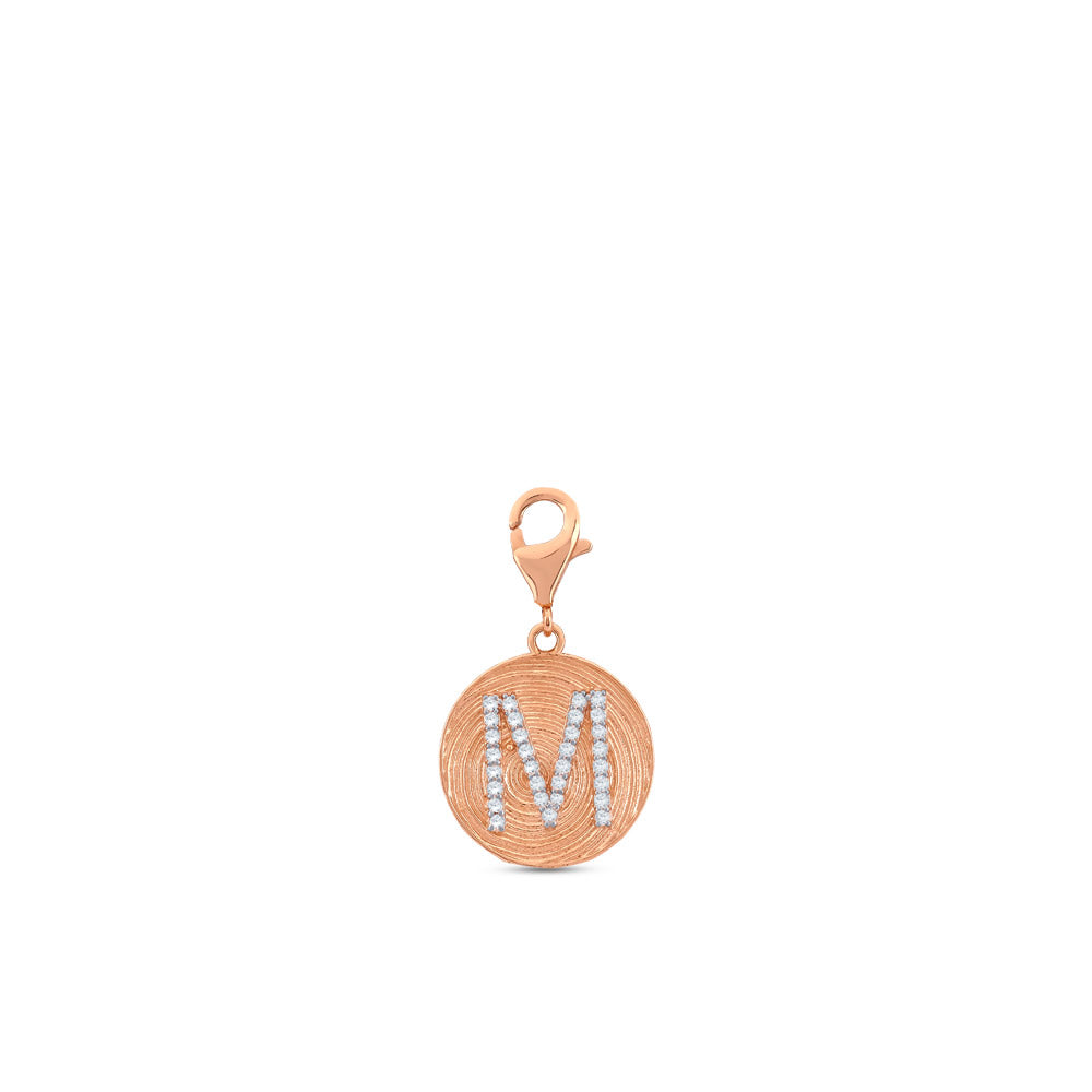 0.14 ct. Charme M Buchstabenanhänger