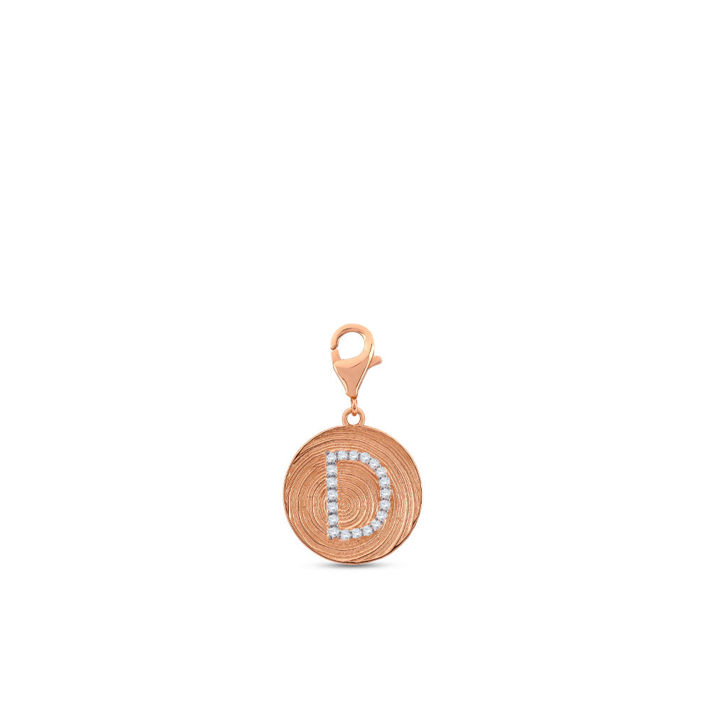 0.10 ct. Charme D Buchstabenanhänger