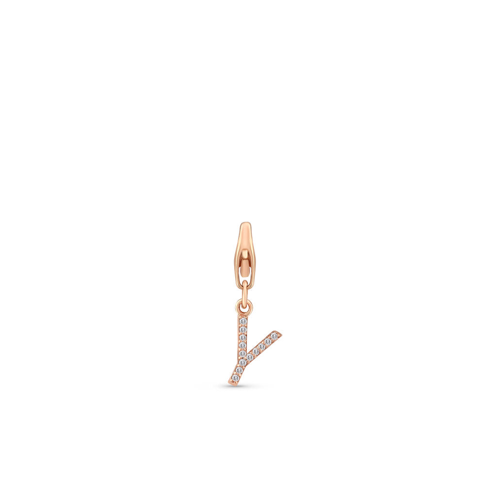 0.07 ct. Charme Y Buchstabenanhänger