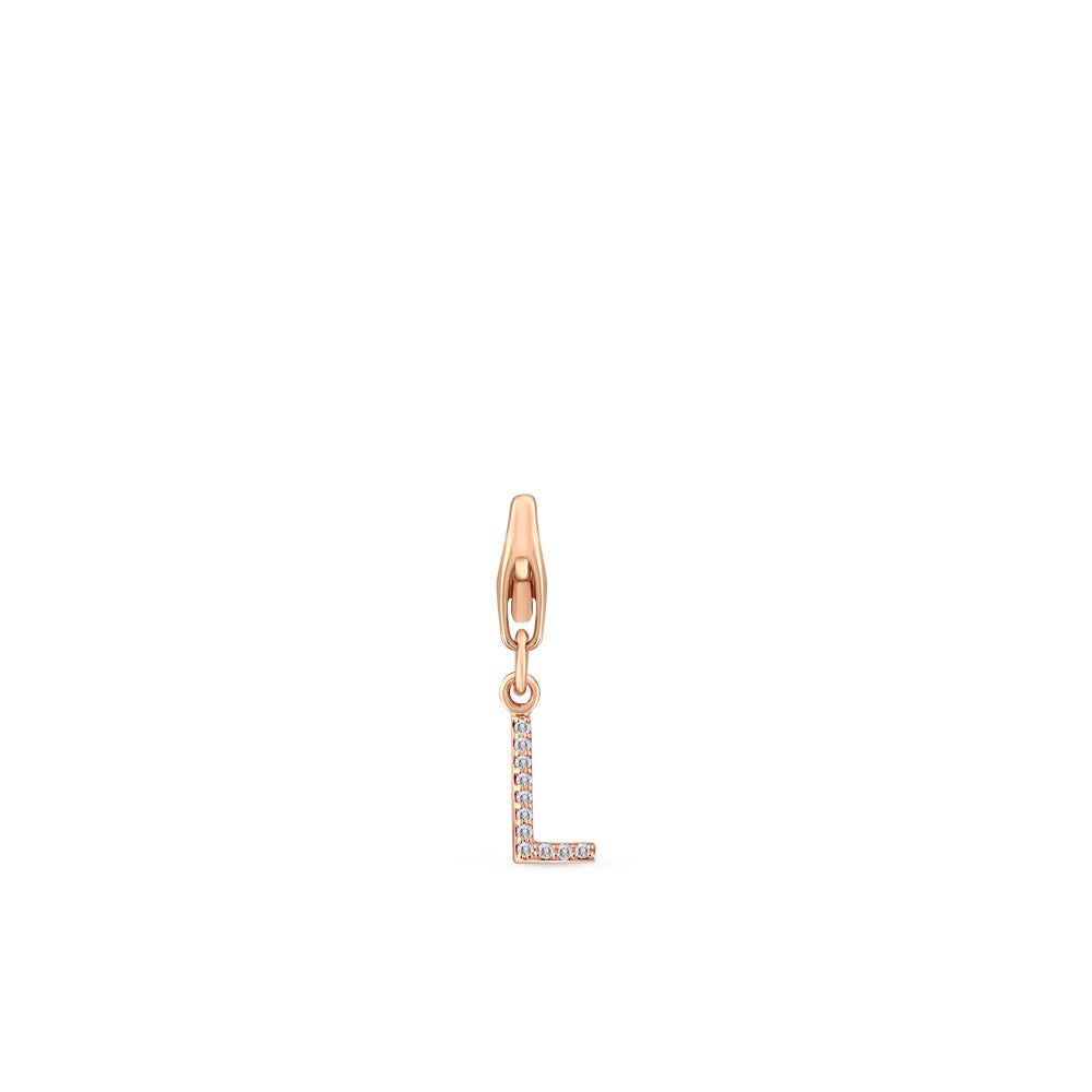 0.06 ct. Charme L Buchstabenanhänger