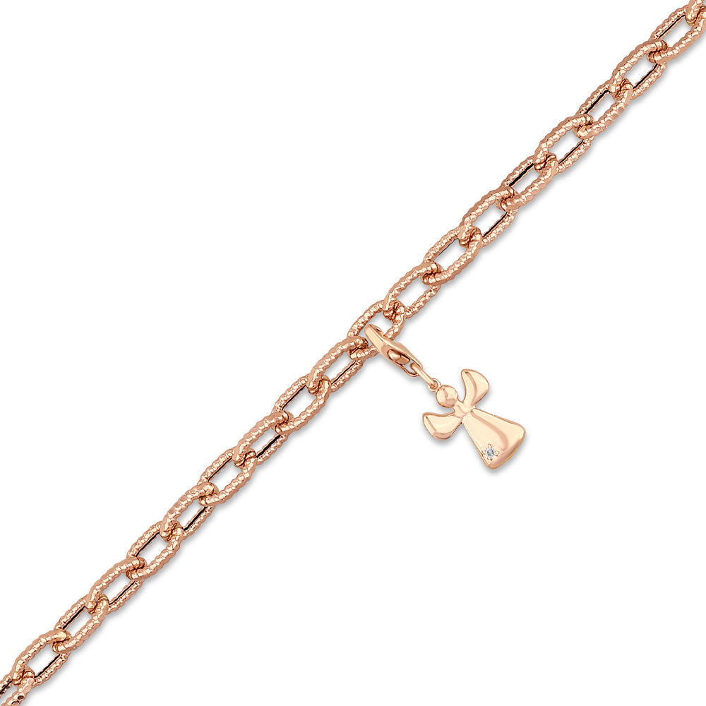 0.01 ct. Charm Engel Armbandan