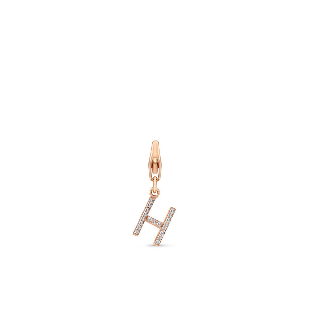 0.10 ct. Charme H Buchstabenanhänger