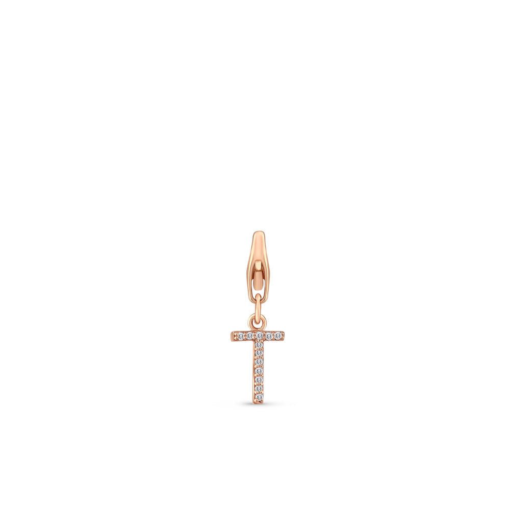 0.06 ct. Charme T Buchstabenanhänger