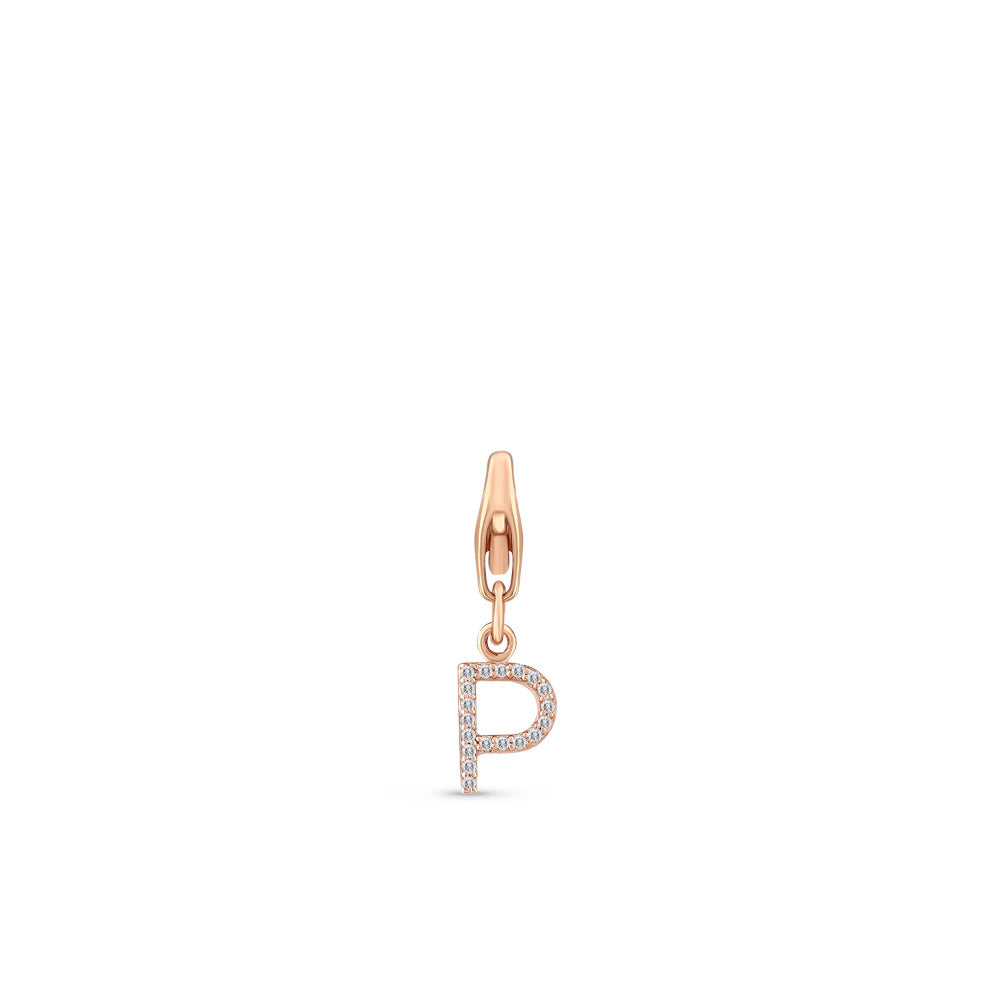 0.10 ct. Charme P Buchstabenanhänger