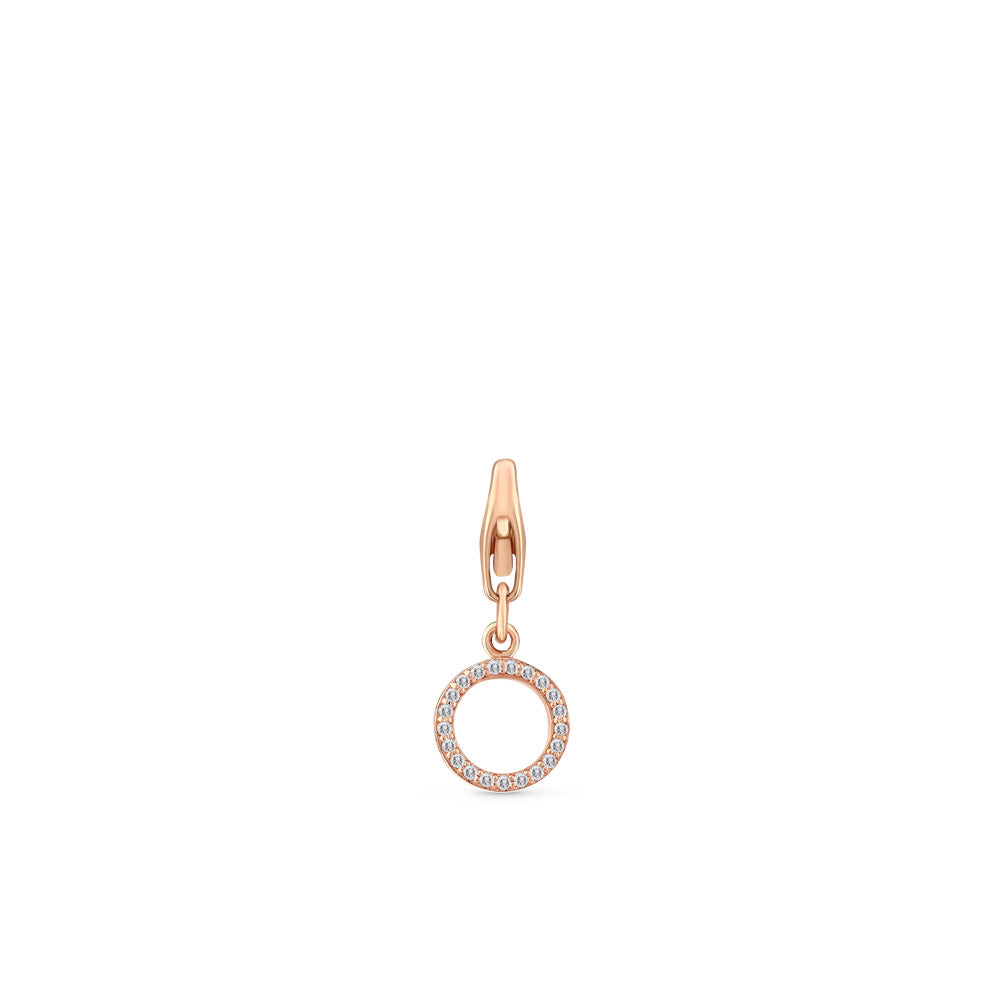 0.11 ct. Charme O Buchstabenanhänger