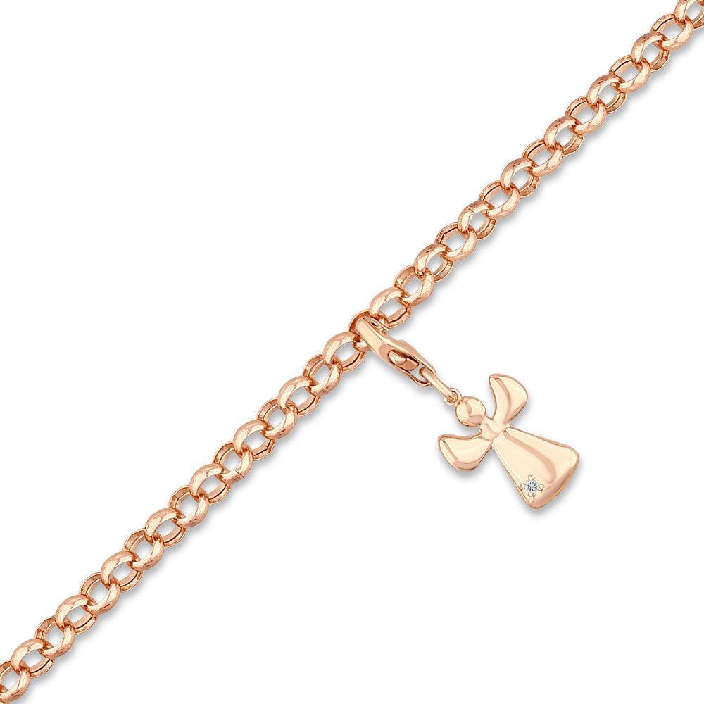 0.01 ct. Charm Engel Armbandan
