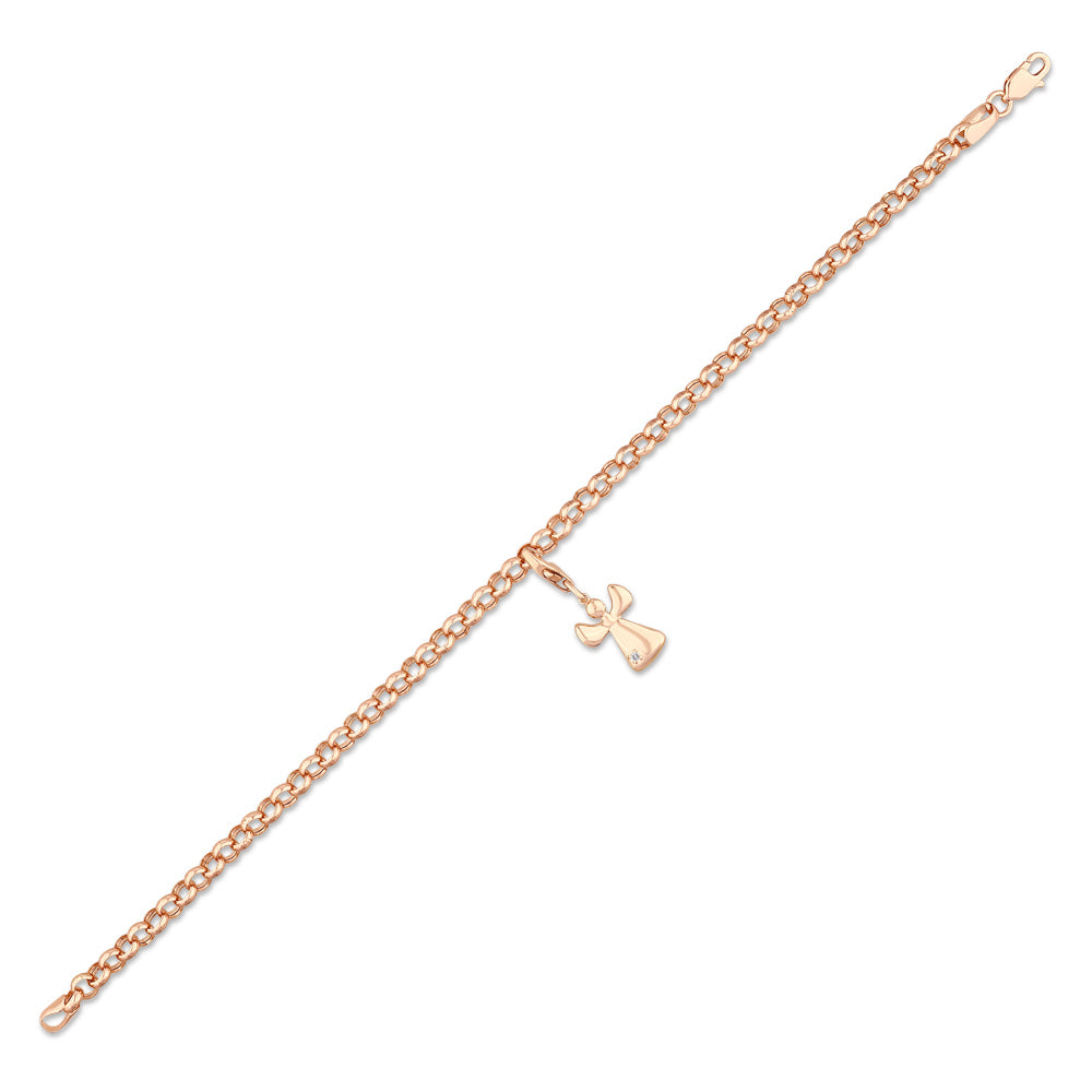 0.01 ct. Charm Engel Armbandan