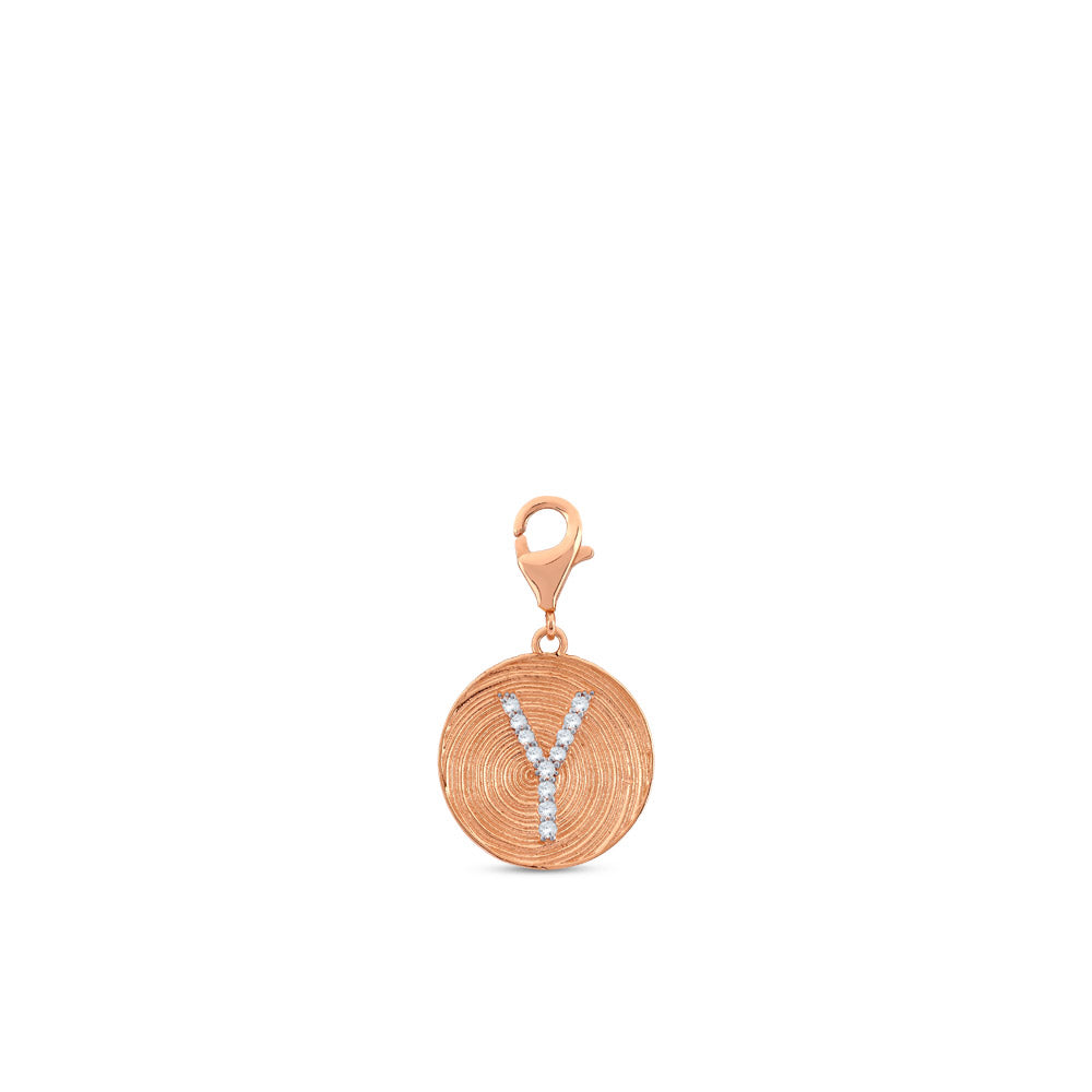 0.07 ct. Charme Y Buchstabenanhänger