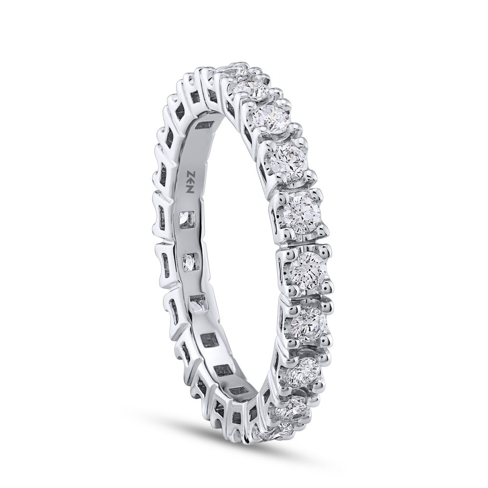 1.44 ct. Memoire Diamantring