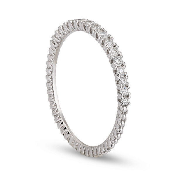0.25 ct. Halbmemoire Diamantring