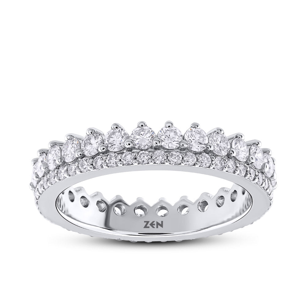 1.41 ct. Memoire Diamantring