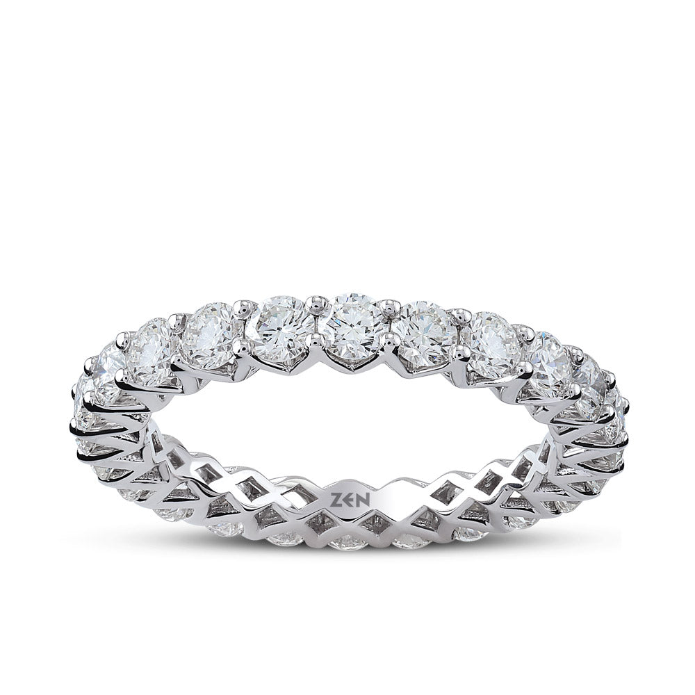 3.50 ct. Memoire Diamantring