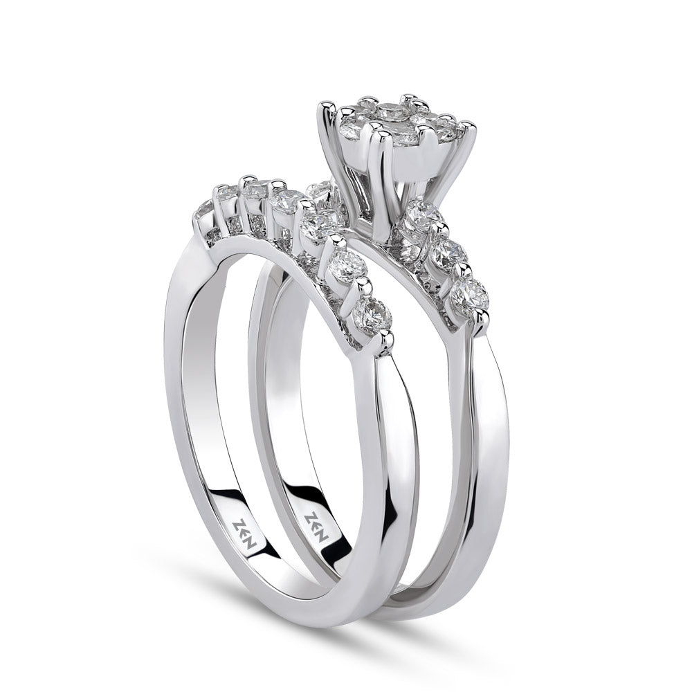 0.61 ct. Twins Diamant Verlobungsring