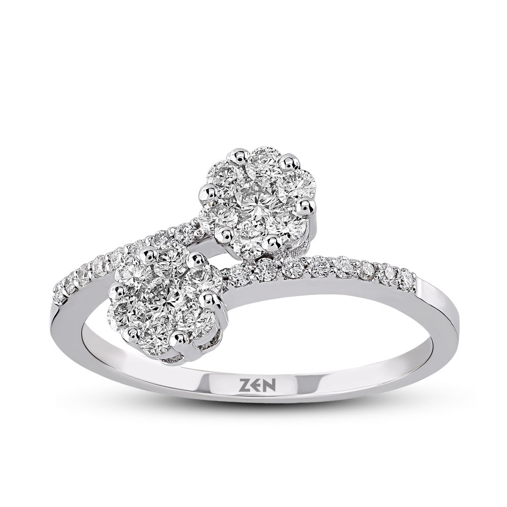 0.52 ct. Doppel Reina Diamantring