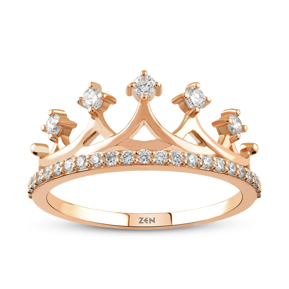 0.33 ct. Krone Diamantring