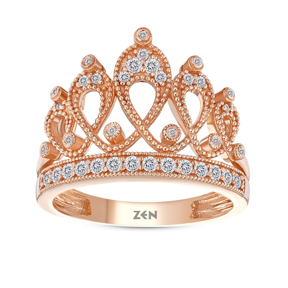 0.26 ct. Krone Diamantring