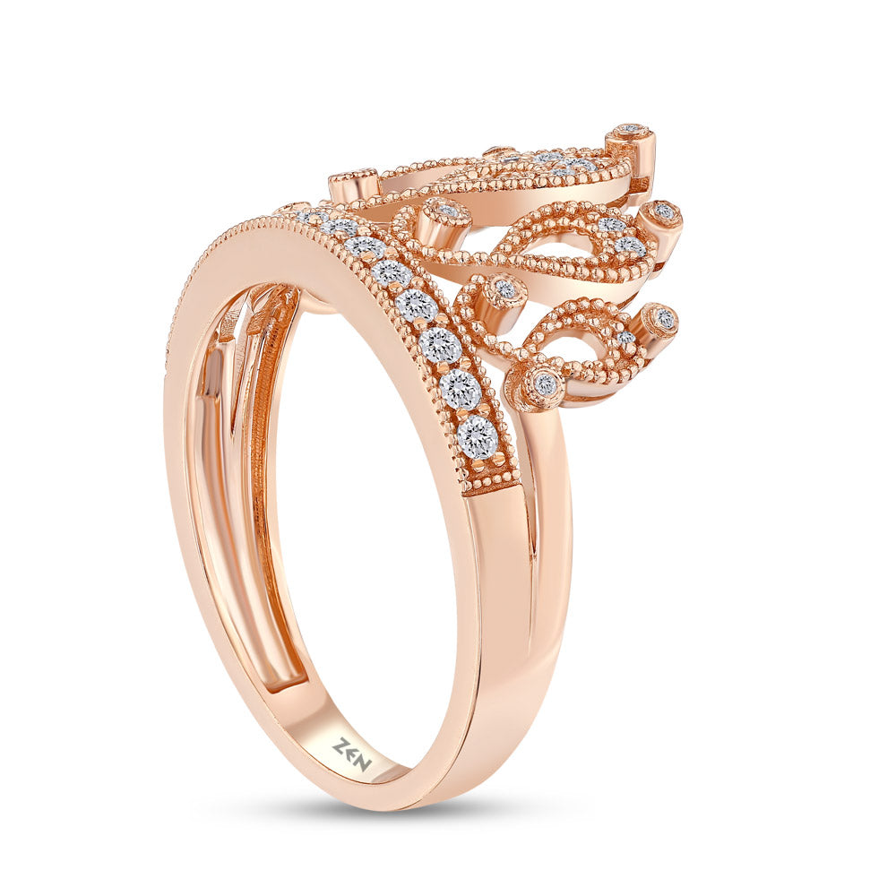0.26 ct. Krone Diamantring