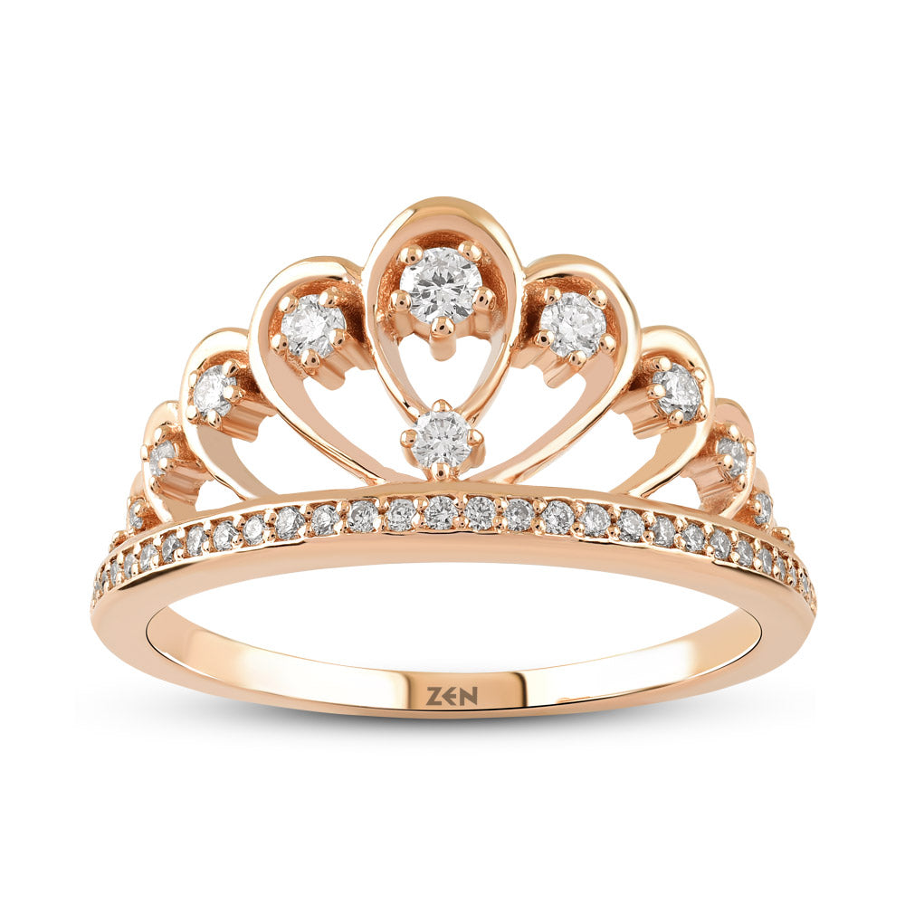 0.26 ct. Krone Diamantring