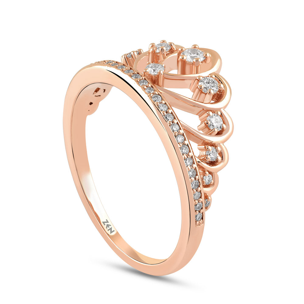 0.26 ct. Krone Diamantring