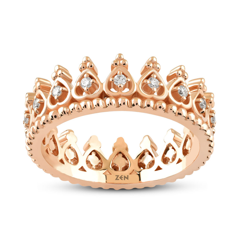 0.17 ct. Krone Diamantring