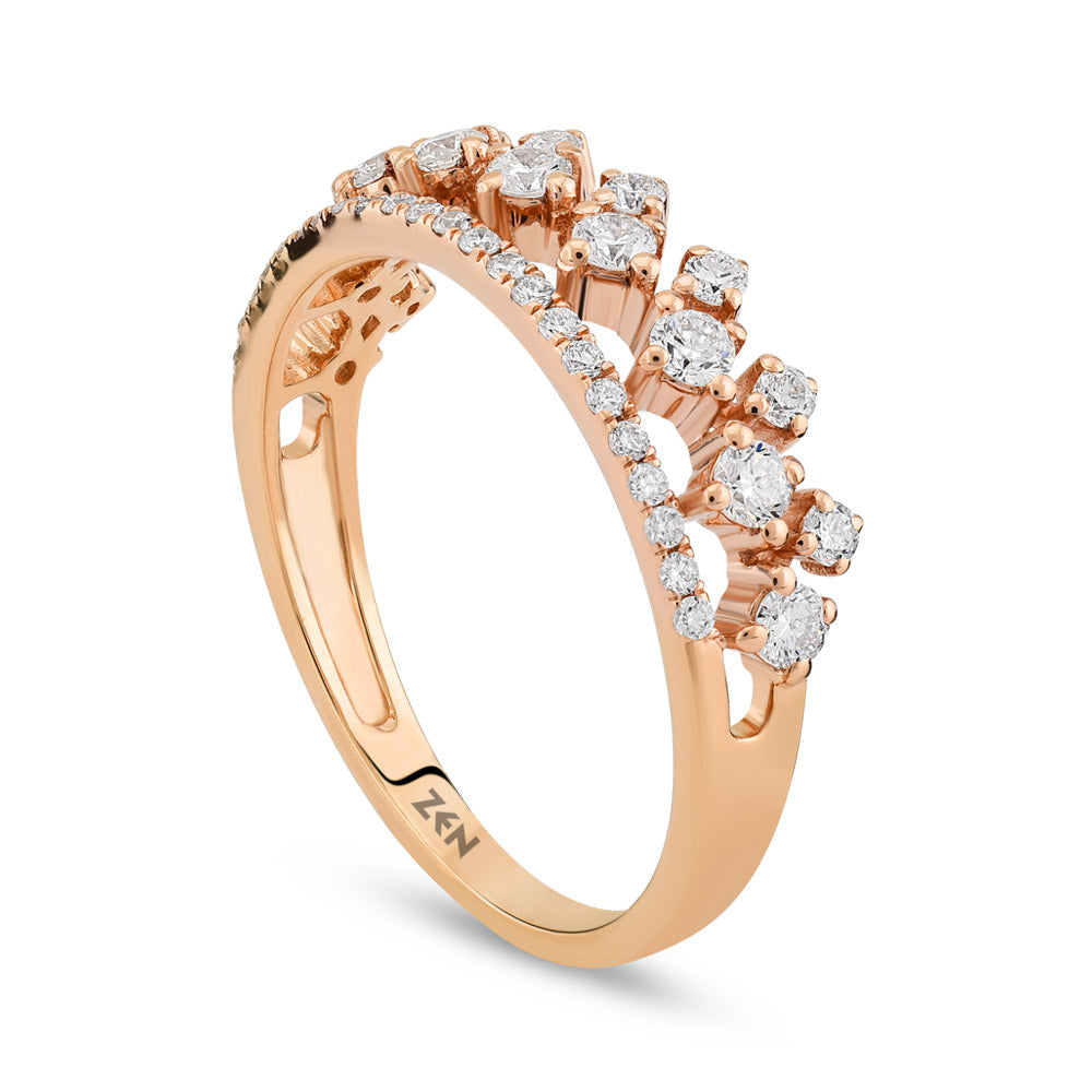 0.48 ct. Krone Diamantring
