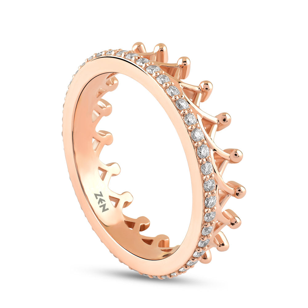 0.33 ct. Crown Diamond Ring