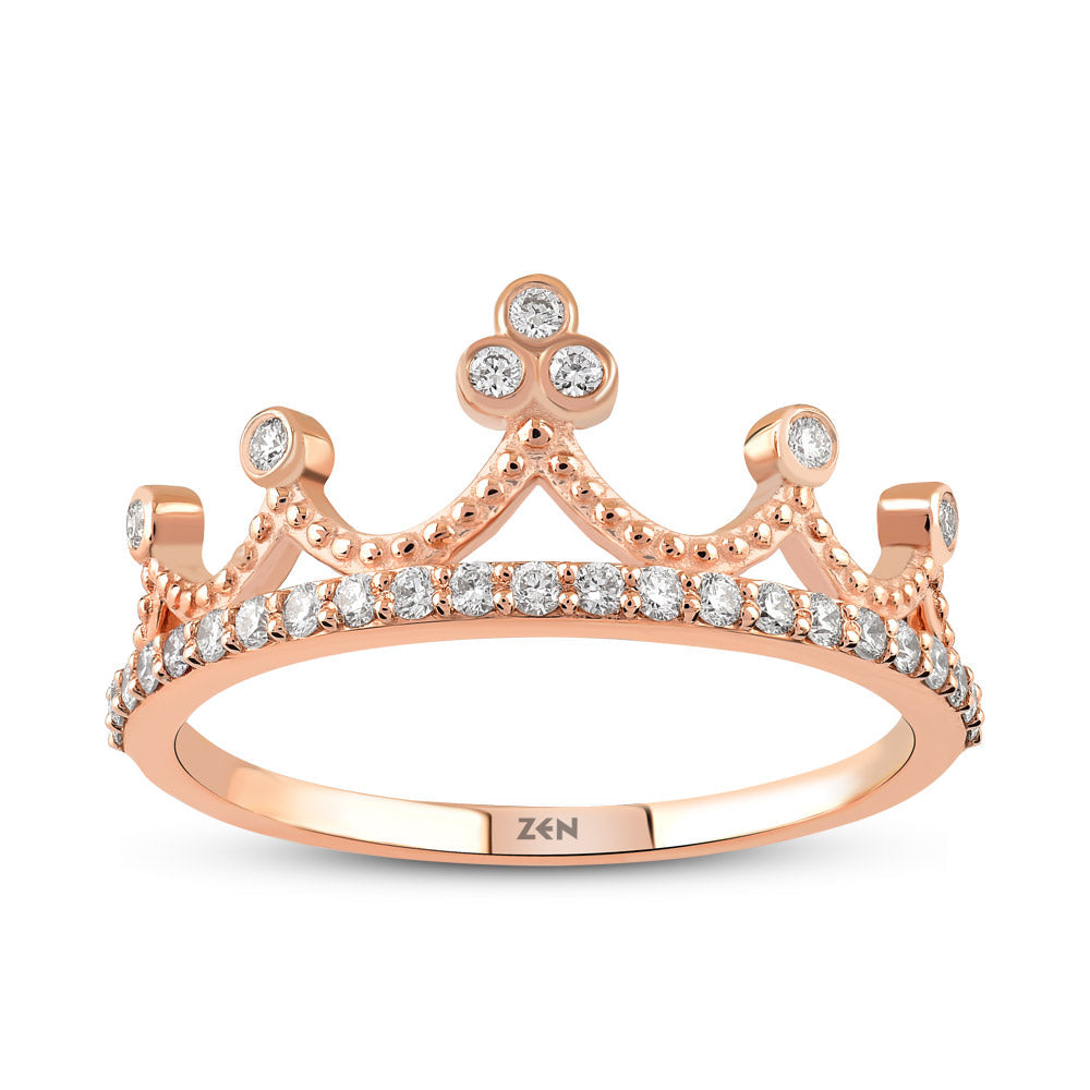0.23 ct. Krone Diamantring