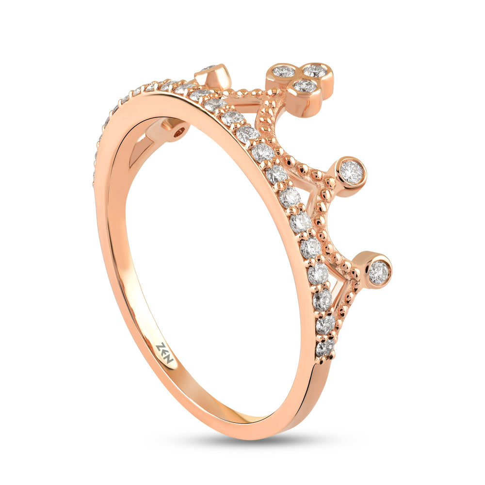 0.23 ct. Krone Diamantring