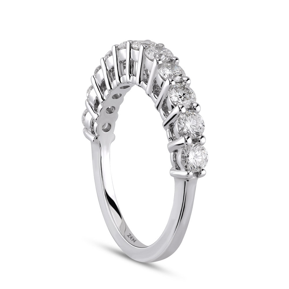 0.70 ct. Halbmemoire Diamantring