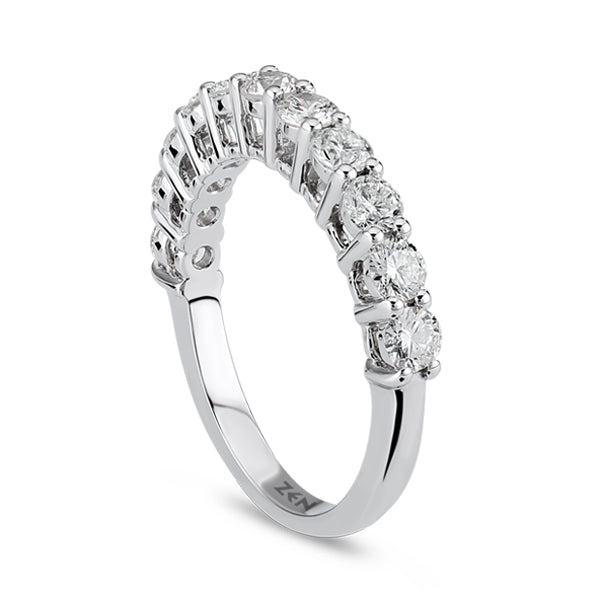 0.50 ct. Halbmemoire Diamantring
