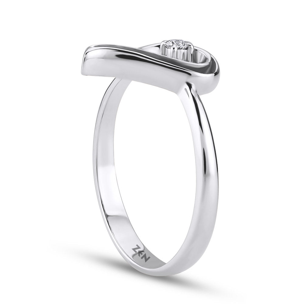0.03 ct. Herz Diamantring