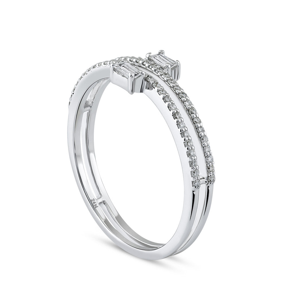 0.24 ct. Duett Diamantring