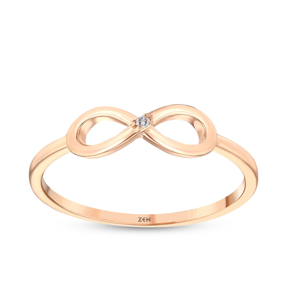 0.01 ct. Unendlichkeit Diamantring