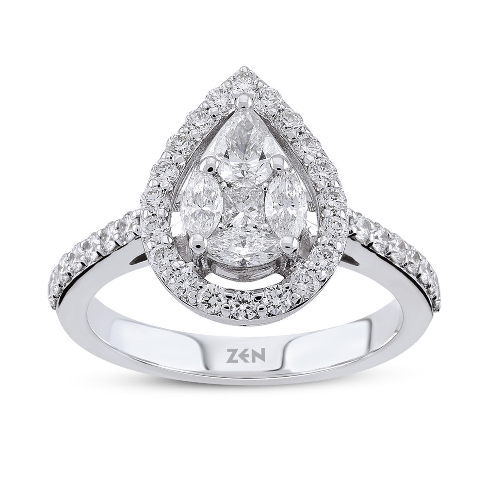 0.89 ct. Design Diamantring