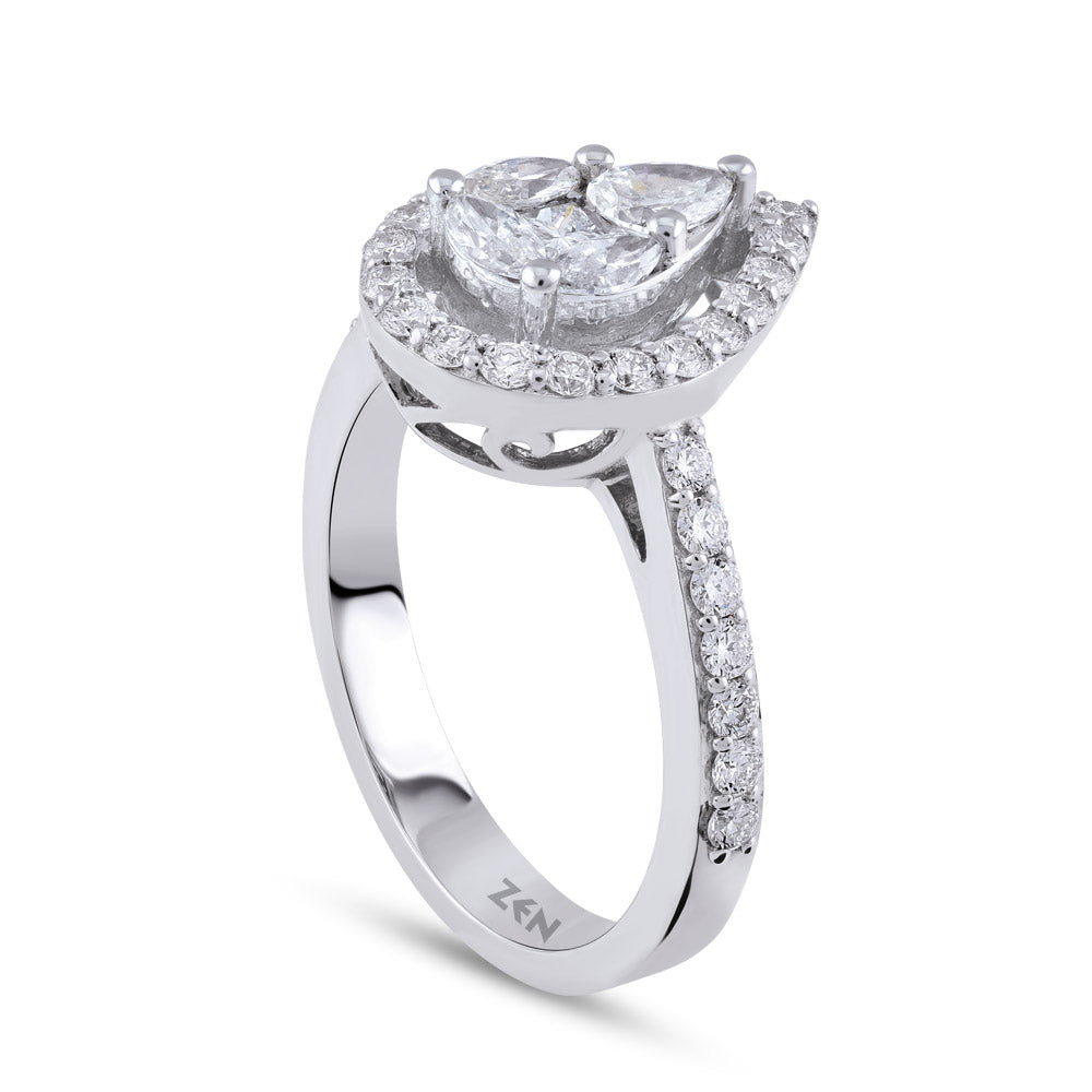 0.89 ct. Design Diamantring
