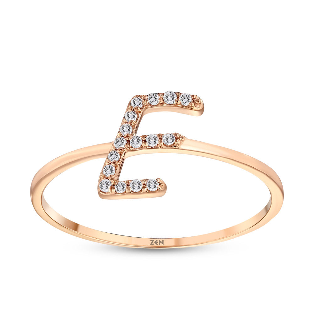 0.06 ct. Buchstabe E Diamantring