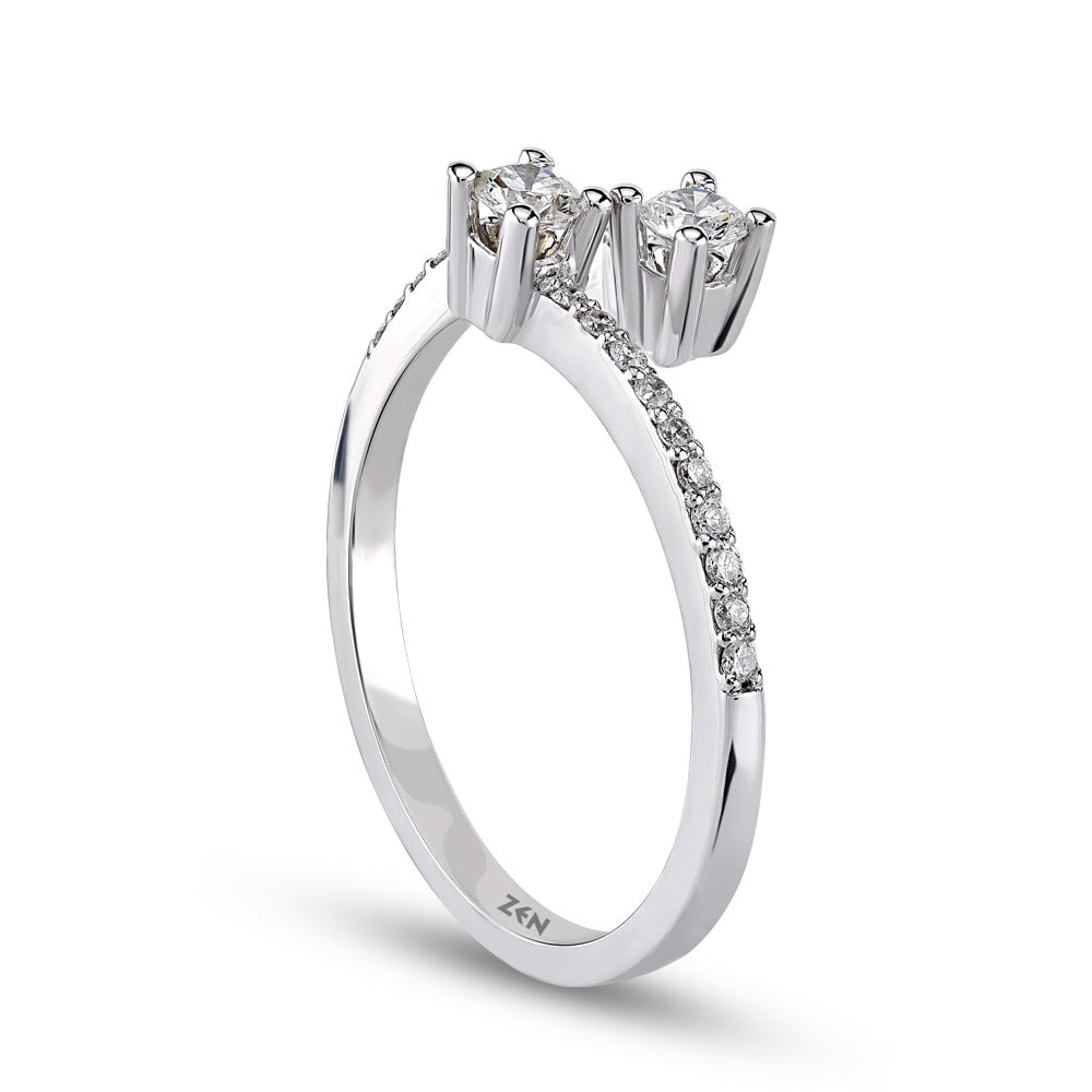 0.27 ct. Double Diamond Ring