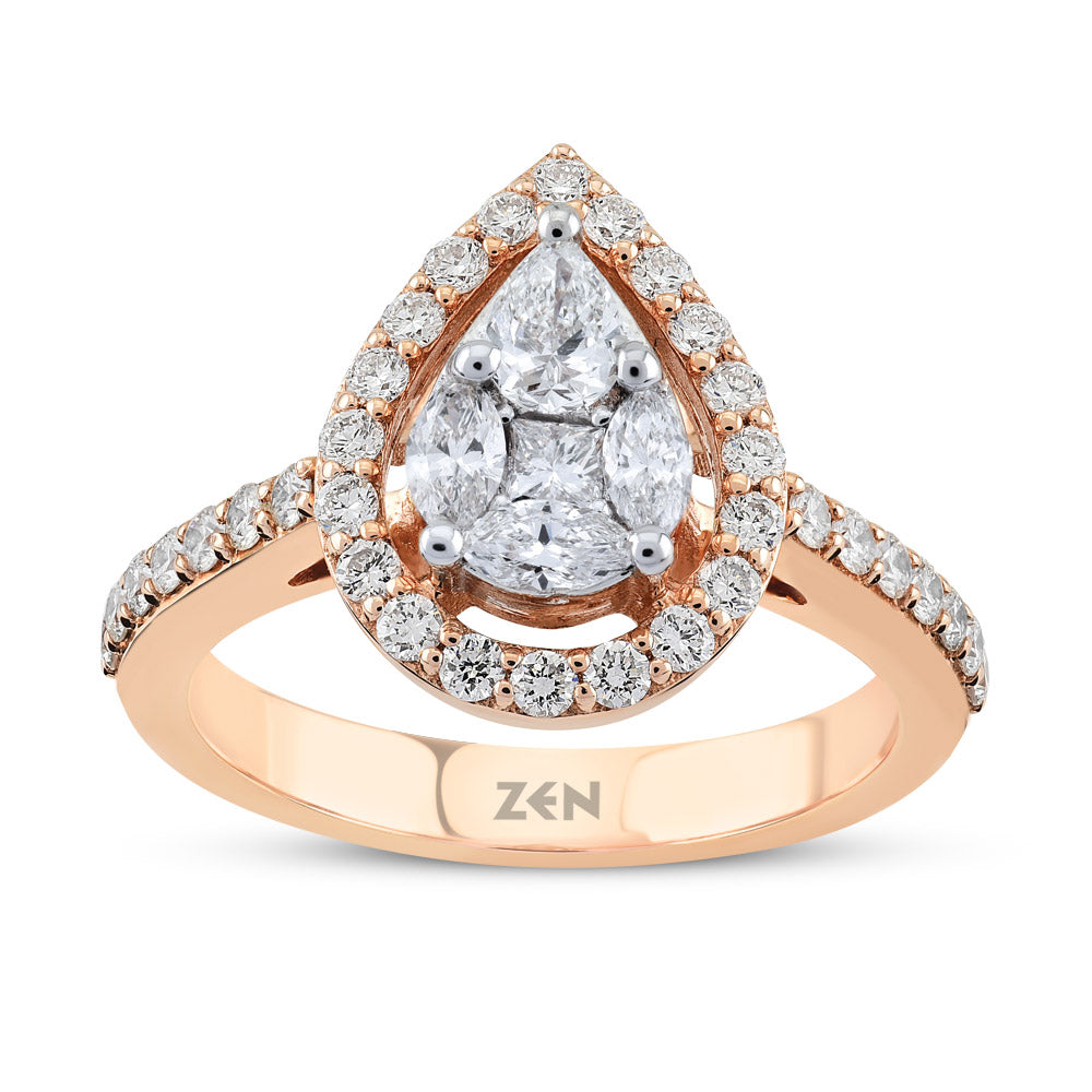 0.89 ct. Design Diamantring