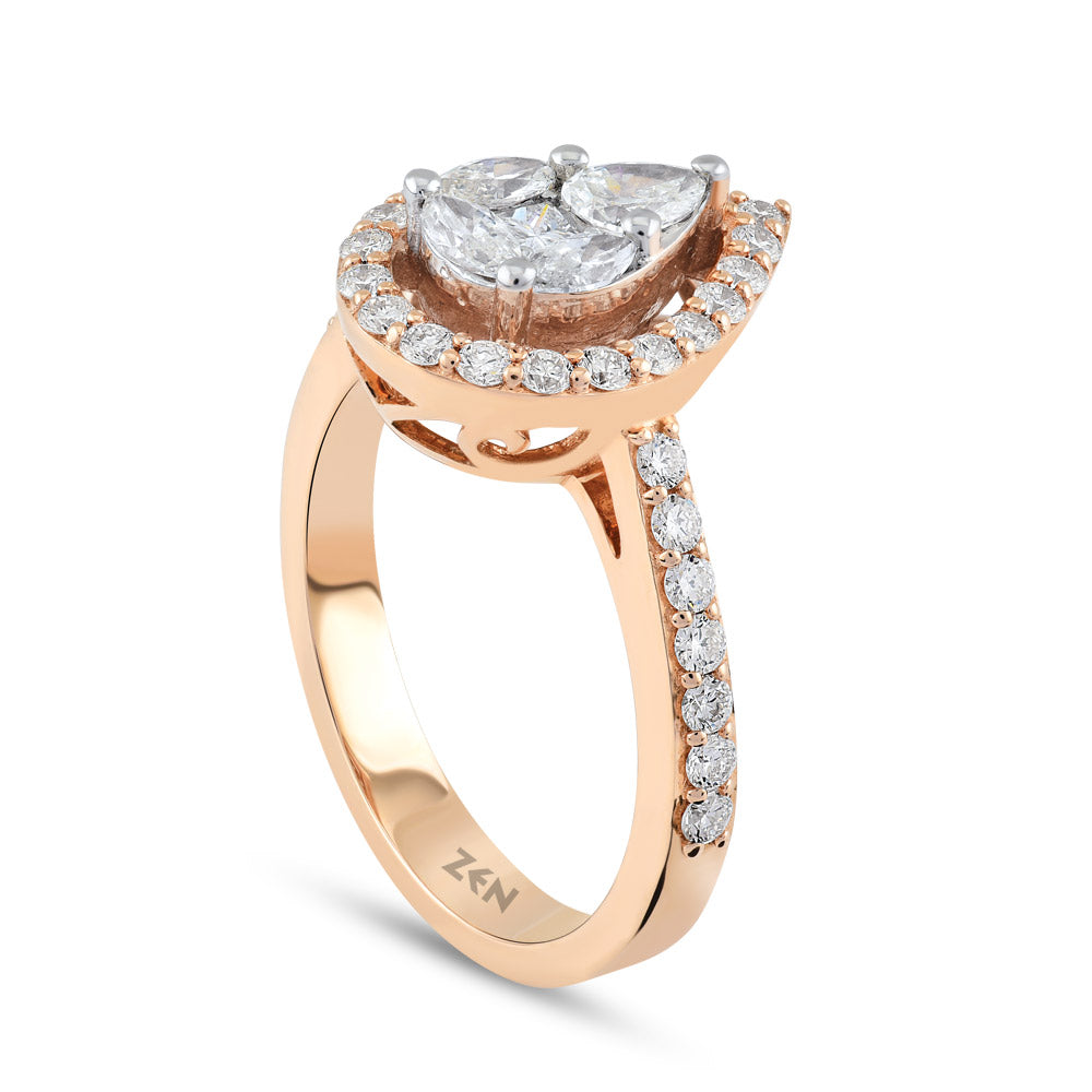 0.89 ct. Design Diamantring