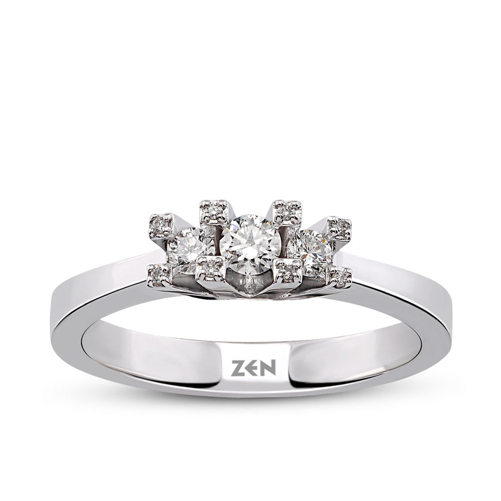 0.19 ct. Tria Diamantring