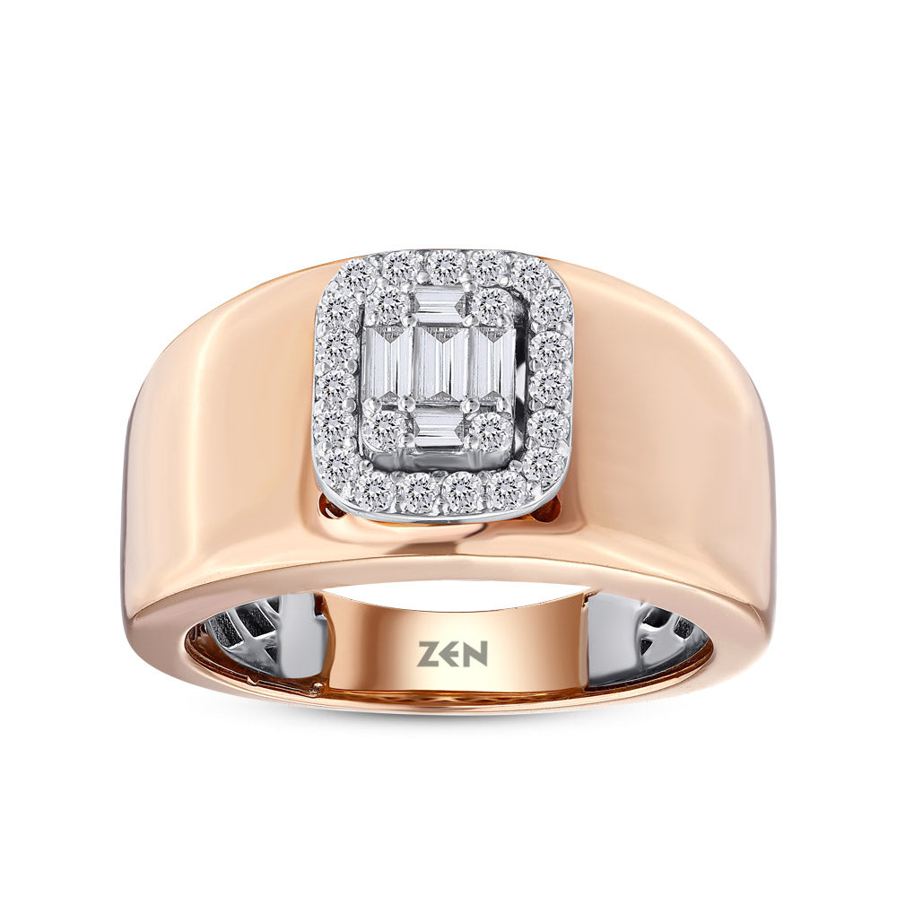 0.40 ct. Baguette Diamantring