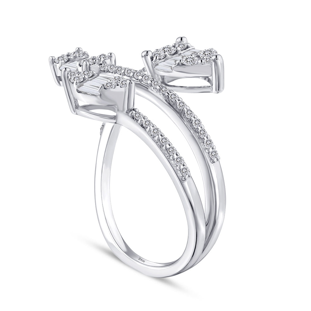 0.70 ct. Baguette Diamantring