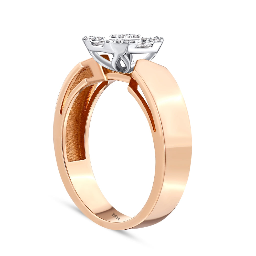 0.35 ct. Baguette Diamantring