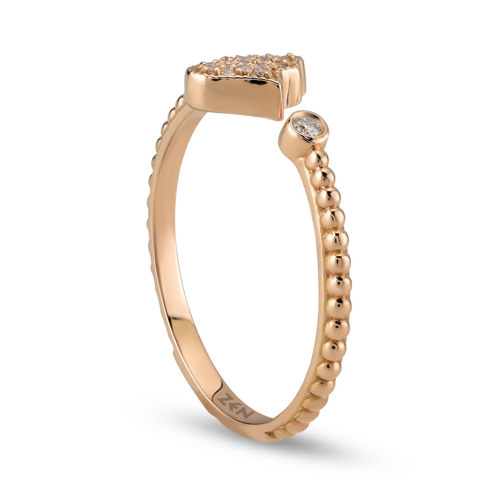 0.07 ct. Fatimas Hand Diamantring